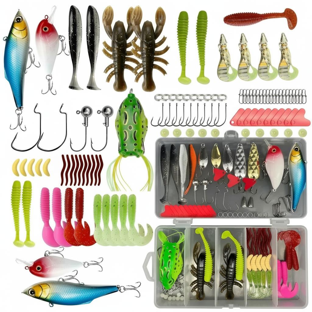 Fishing Hook Box - 133 pièces de leurres de pêche