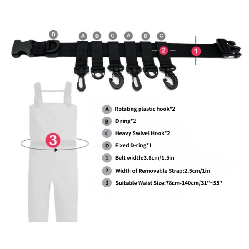 1 Ceinture de pêche réglable a - Fishing Hook avis et prix